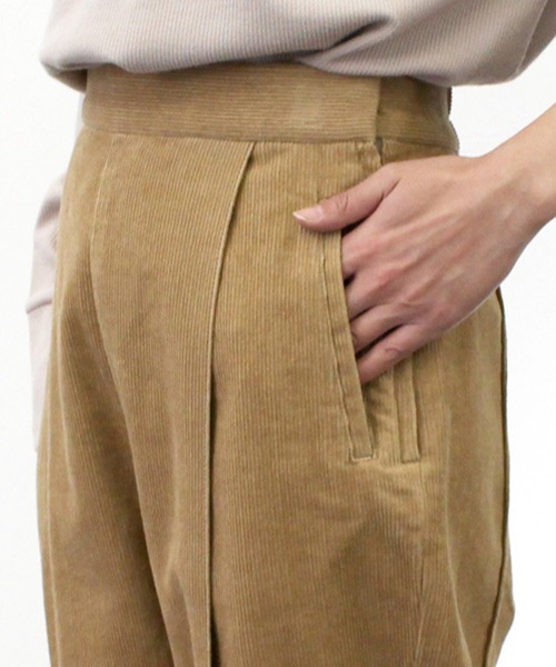 STYLEBLOCK パンツ コーデュロイテーパードパンツ レディース