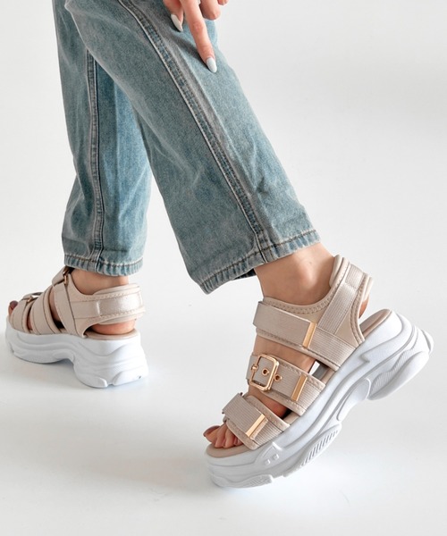 Shoes in Closet サンダル 「25SS 新色追加」軽量厚底ボリューム