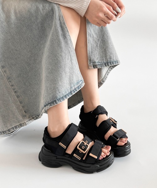 Shoes in Closet サンダル 「25SS 新色追加」軽量厚底ボリューム