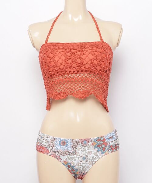 水着 Beach Queen ビーチクイーン レトロ柄かぎ編みビキニ Zozotown Paypayモール店 通販 Paypayモール