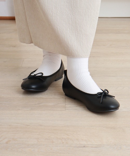 未使用。Uma Wang スエード バレエ　パンプス　39 バレエシューズ パンプス AAA+Feminine ラウンドトゥフラット美脚