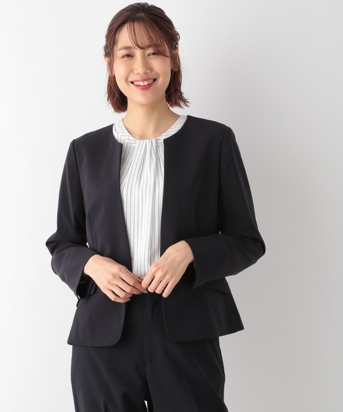楽天市場】【SALE／70%OFF】洗えるWクロスノーカラージャケット