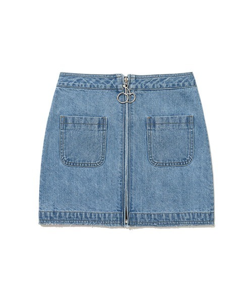 デニムスカート KIRSH CHERRY ZIPPER DENIM SKIRT/チェリー