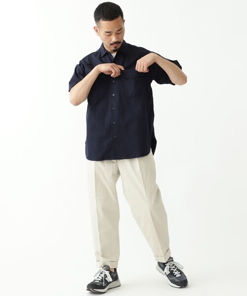 BEAMS+ シャツ BEAMS PLUS / コットンツイル ショートスリーブ