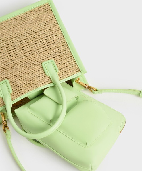 CHARLES ＆ KEITH トートバッグ バッグ レディース ダブル