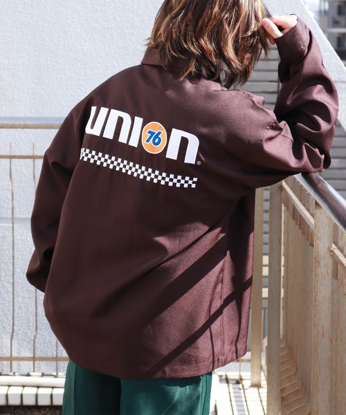 シャツ 76Lubricants ワッペン刺繍 ビッグシルエット ワーク
