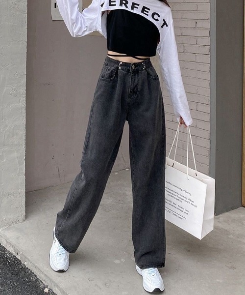 COO+i（クーイ） ジーンズ デニム デニムパンツ ウエストホックタック