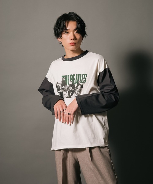 ビートルズ　アメリカ製　古着　Tシャツ The Beatles tシャツ 「THE BEATLES/ザ・ビートルズ 」袖配色