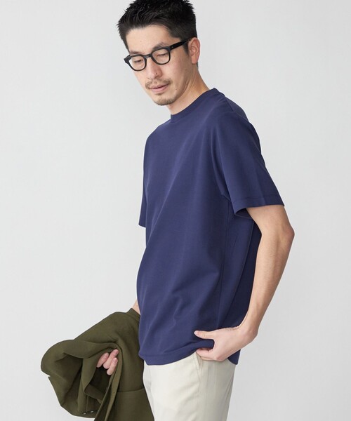 tシャツ Tシャツ *SHIPS: テレワーク ビズ サーフニット クルーネック Tシャツ メンズ | SHIPS | 12