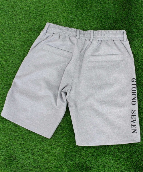 新品レオナールLEONARDSPORTホワイトハーフパンツゴルフウェア　L〜LL GIORNO SEVEN（ジョルノセブン） ゴルフ センターシーム 高周波ロゴ