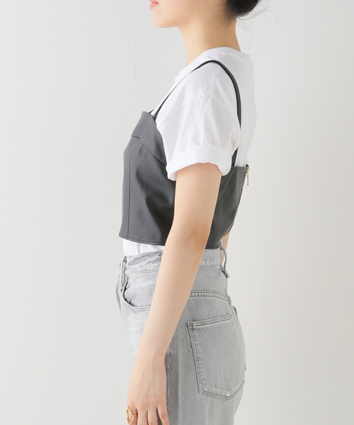 Spick＆Span（スピック アンド スパン） ベスト フェイクレザー