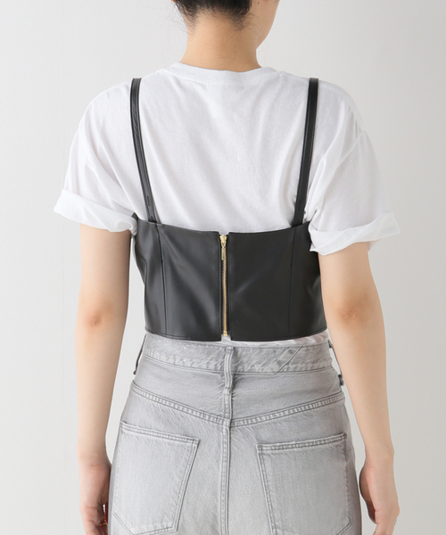 Spick＆Span（スピック アンド スパン） ベスト フェイクレザー