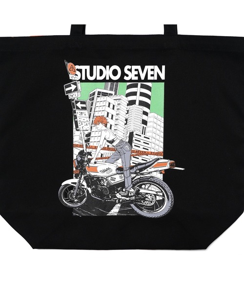 STUDIO SEVEN ナイロントートバッグ STUDIO SEVEN トートバッグ NAKAKI Graphic Tote Bag