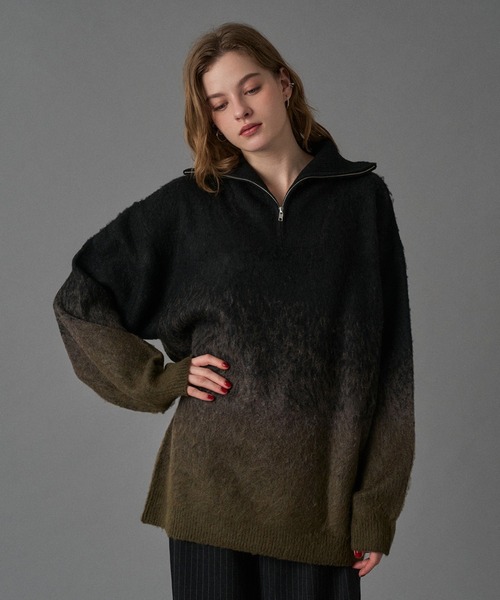 wjk ジップ ニット セーター zip knit sweater wjk ジップ ニット セーター zip knit sweater