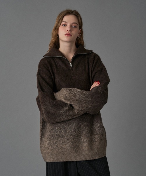 ニット+セーター gypsohila Alpaca Shaggy Pullover SUPPLIER（サプライヤー） セーター ニット ニット｜Cross Shaggy Knit