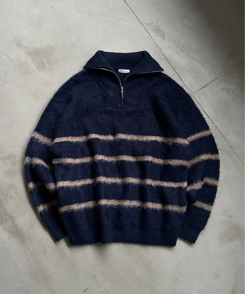 ONCILY（オンシェリー） セーター ニット HALF ZIP SHAGGY ASSORT 