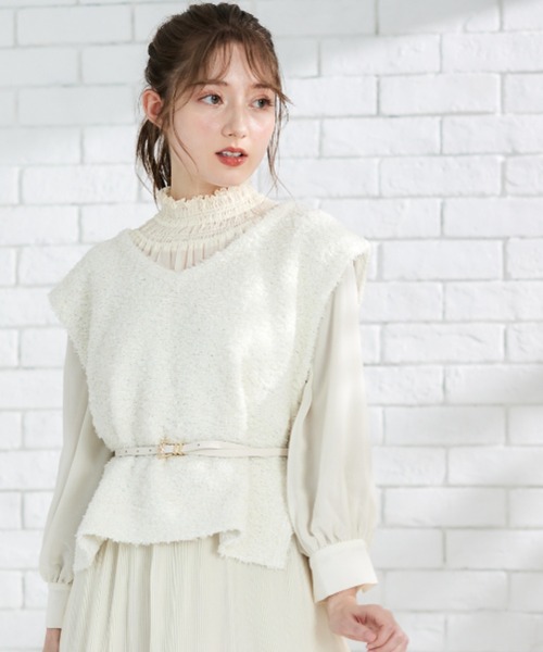 12Twelve Agenda（トゥエルブ アジェンダ） ベスト ジレ リボン