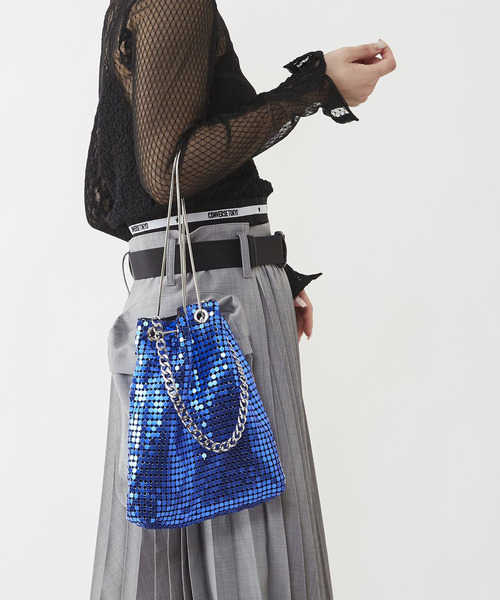 CONVERSE TOKYO メタリック ショルダーバッグ CONVERSE TOKYO ショルダーバッグ バッグ 2WAY METALLIC SHOULDER BAG