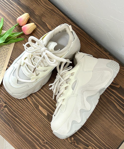 Cham. スニーカー 厚底ダッドスニーカー レディース : ZOZOTOWN Yahoo