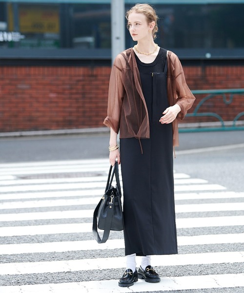 Rouge vif ワンピース ドライタッチストレッチジャンパー