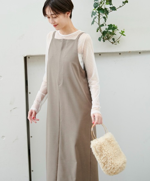 Rouge vif ワンピース ドライタッチストレッチジャンパー