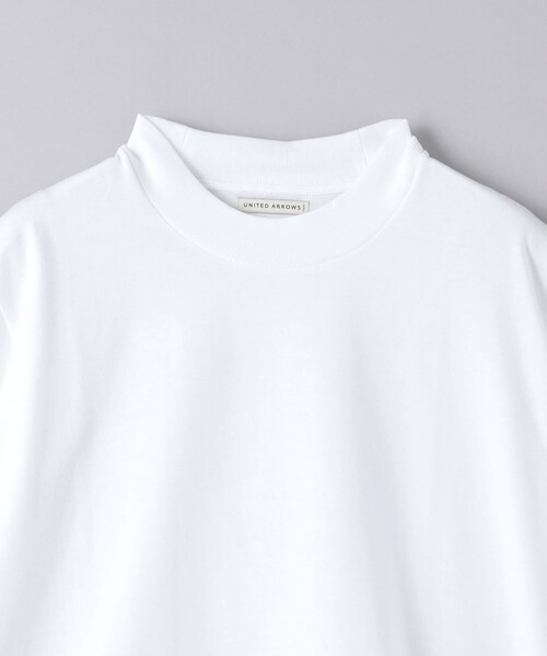 D.O UNITED ARROWS モックネックTシャツ ホワイト L UNITED ARROWS（ユナイテッドアローズ） tシャツ SARROWS/サローズ