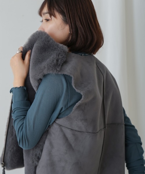 Bou Jeloud（ブージュルード） ベスト ジレ エコファームートン