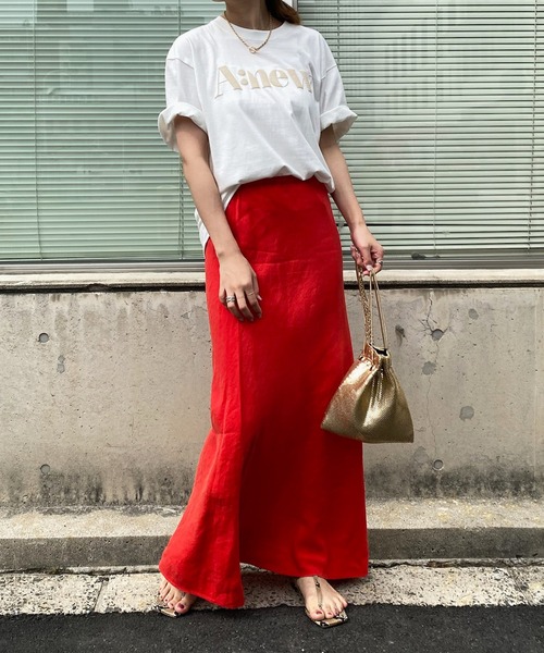 「DouDou」 半袖Tシャツ FREE オフホワイト レディース DouDou 「DouDou」 半袖カットソー FREE オフホワイト