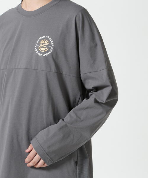 アスレタ×デンハム シャツ Ｍサイズ 超美品 DENHAM tシャツ x ATHLETA/デンハム×アスレタ/COLLABORATION LS