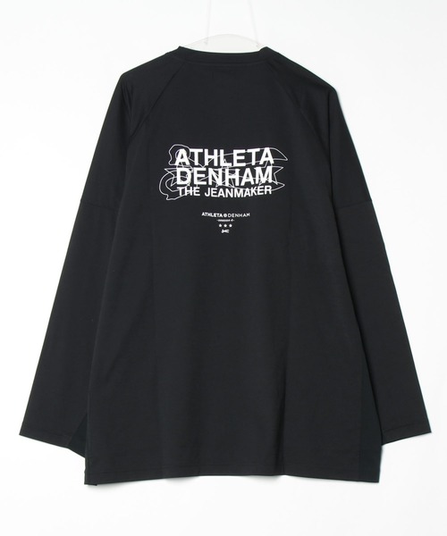 アスレタ×デンハム シャツ Ｍサイズ 超美品 DENHAM tシャツ x ATHLETA/デンハム×アスレタ/COLLABORATION LS