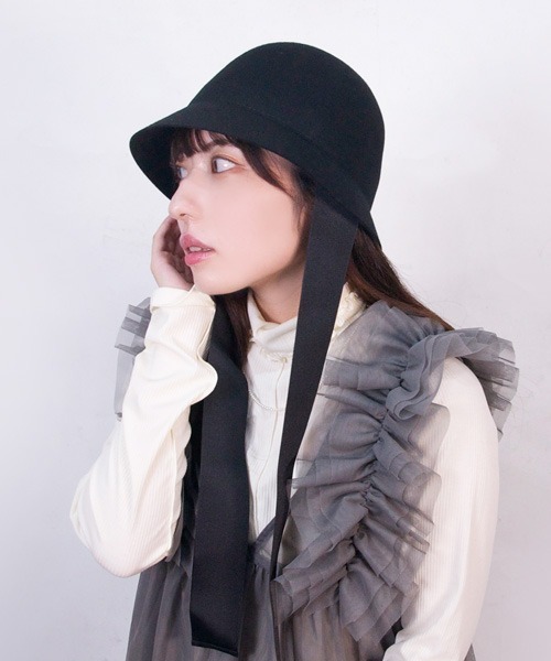 polcadot（ポルカドット） 帽子 ハット STRAP FELT HAT／ストラップ