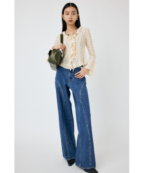 ブラウス シャツ CUT LACE RUFFLE ブラウス レディース moussy｜CUT LACE RUFFLE ブラウス | Rakuten Fashion(楽天