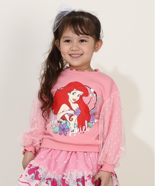 Disney トレーナー ディズニー プリンセス/ボリューム袖 9803K キッズ
