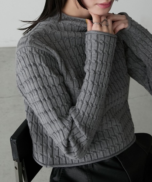 FOXEY グレー タートルネックニット FOXEY グレー タートルネックニット FOXEY BOUTIQUE(フォクシー