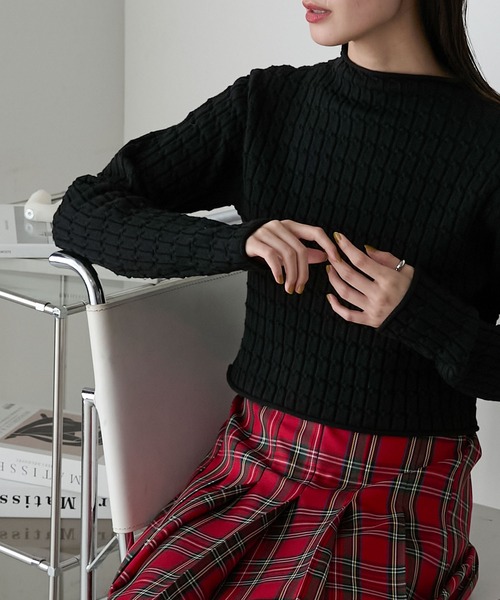 訳あり ゴルフ ジーフォア ハイネック ブラック セーター THESUNGOLF】25504559/ハイゲージハイネックセーター/L/BK/ 札幌市の