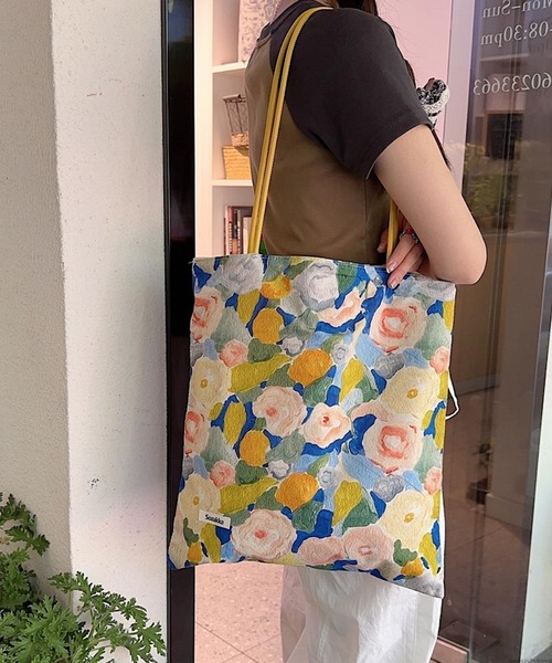 miyu様　●専用●　華やかな花柄　一閑張りバッグ bag1376_1a.jpg