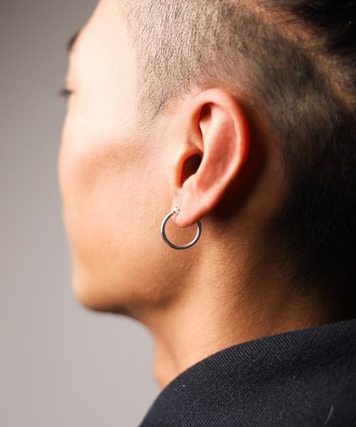 Pledge（プレッジ） ピアス 「Pledge」Silver 925 Hoop Earrings Mini