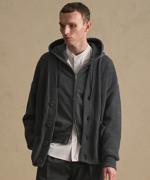 PUBLIC TOKYO ループパイルビッグカーデ　DARK GREY サイズ1 PUBLIC TOKYO（パブリックトウキョウ） カーディガン ループパイル