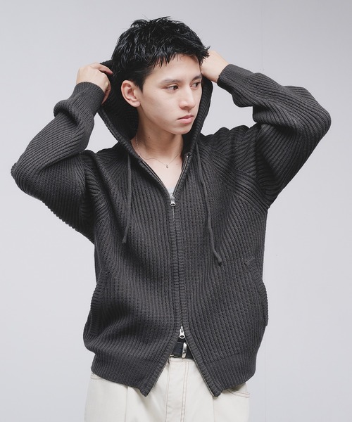 Ado フーディー Adoon plain パーカー バイカラージップフーディー メンズ レディース