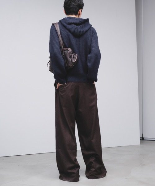 Adoon plain パーカー 「NEW COLOR」 DOUBLE ZIP KNIT HOODIE / ダブル