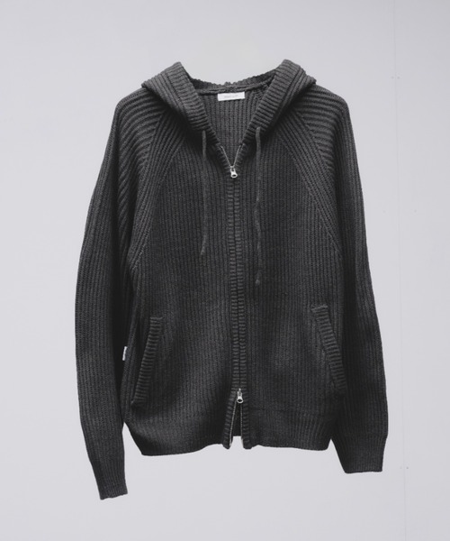 theredthread ダブルジップフーディロング パーカー トップス