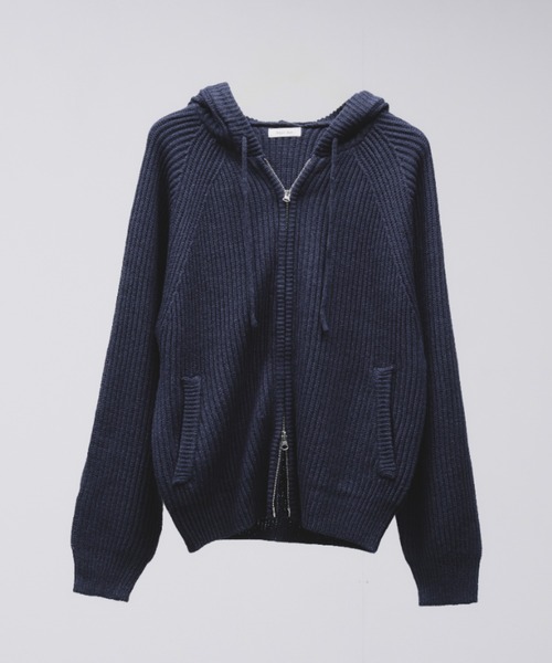 Adoon plain パーカー 「NEW COLOR」 DOUBLE ZIP KNIT HOODIE / ダブル