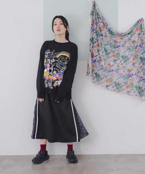 ScoLar - Scolar 25周年記念 懐かしのキノコメルヘン柄プルオーバー スカラー ScoLar 25周年記念 懐かしのキノコメルヘン柄プル