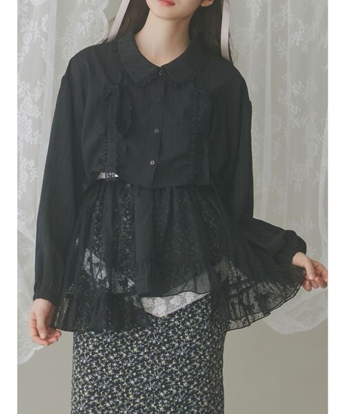 スカート merry jenny sheer lacy frill apron merry jenny スカート sheer lacy frill apron : ZOZOTOWN Yahoo