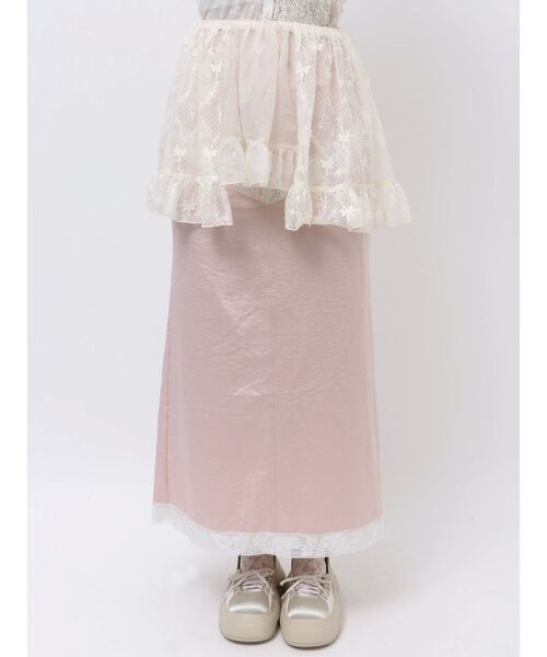merry jenny スカート sheer lacy frill apron : ZOZOTOWN Yahoo
