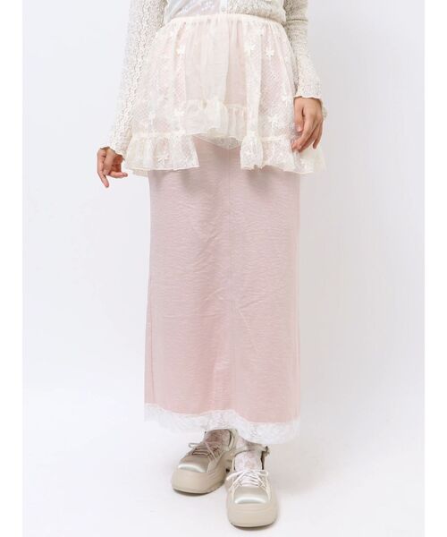 merry jenny スカート sheer lacy frill apron : ZOZOTOWN Yahoo
