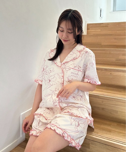 SNIDEL HOME パジャマ ルームウェア 「Moispro」開襟シャツ
