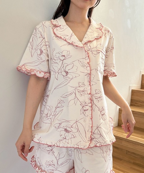 SNIDEL HOME パジャマ ルームウェア 「Moispro」開襟シャツ