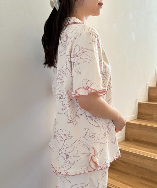 SNIDEL HOME パジャマ ルームウェア 「Moispro」開襟シャツ