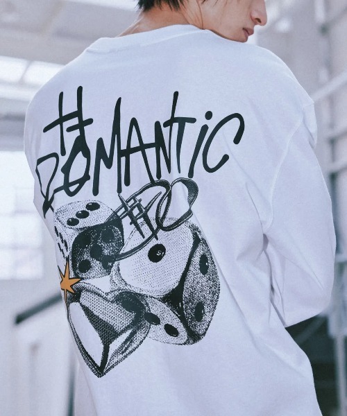 tシャツ A'GEM/9 × .kom 「ROMANTIC CROWN/ロマンティック クラウン」 ROMANTIC DICE L/S/ロマンティック